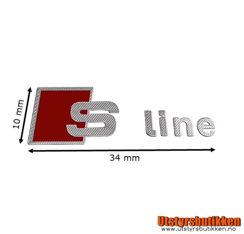 Audi S-line Sticker 3,4x1,0