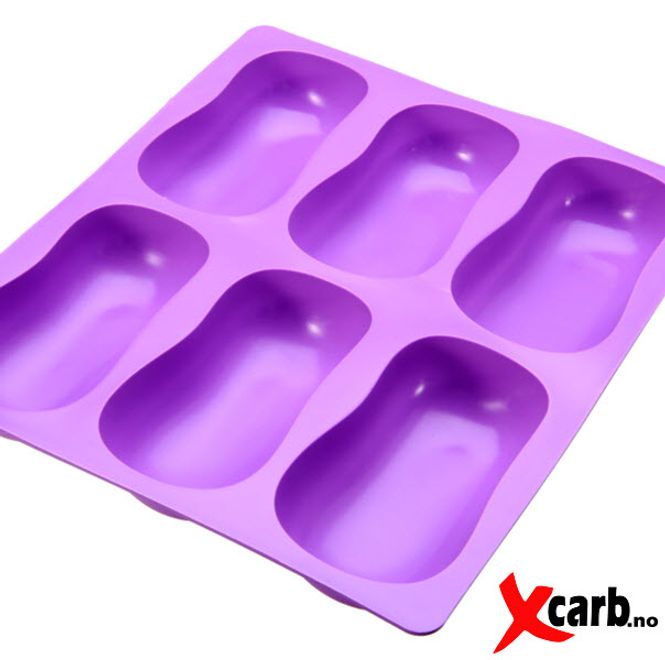 Hovedbilde Silikonform 6X oval