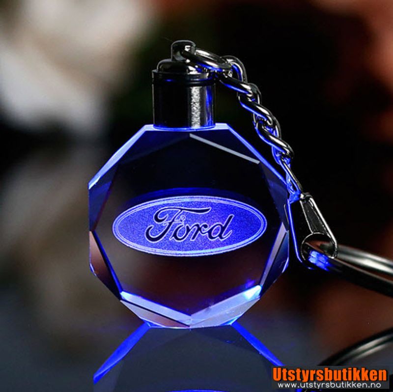 Nøkkelring Ford 3D med lys