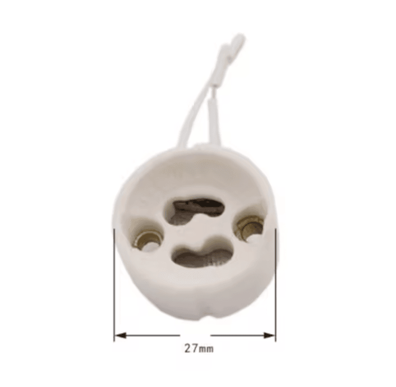 Pæreholder keramisk GU10 sokkel