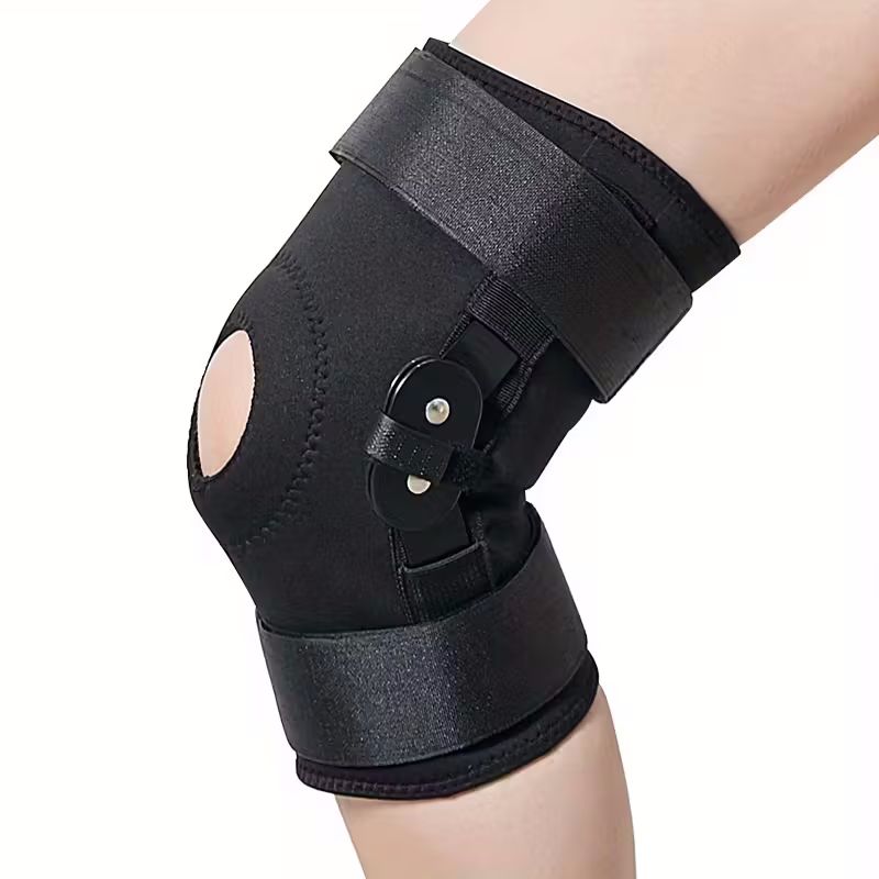 Knestøtte med hengsler og sidestabilisatorer