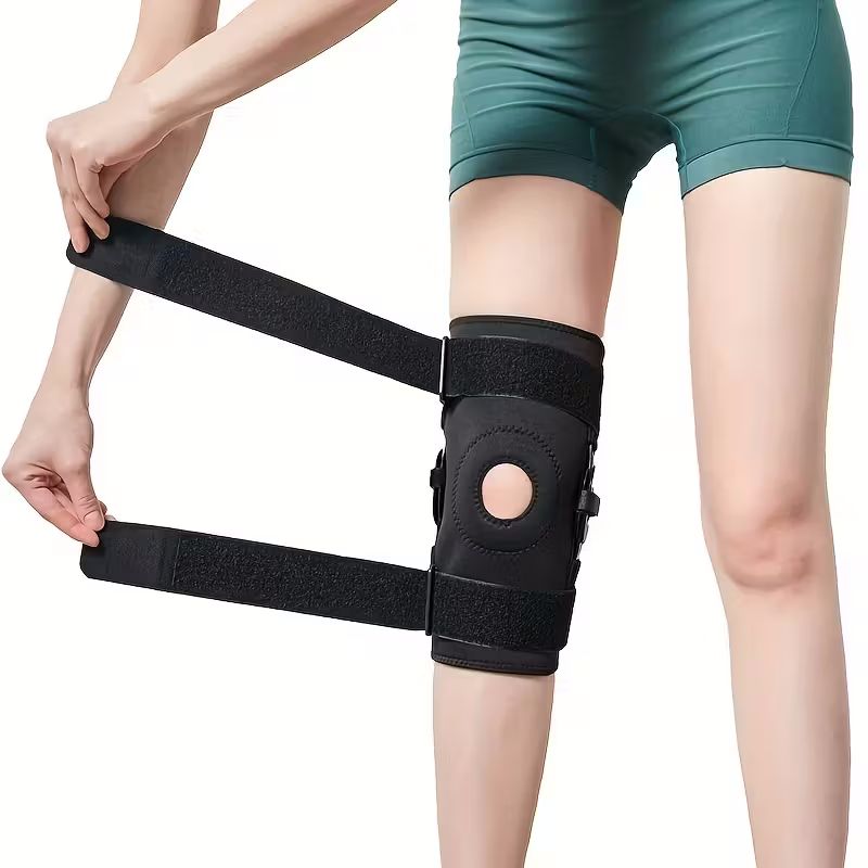 Knestøtte med hengsler og sidestabilisatorer