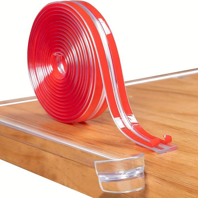 Hovedbilde Baby kant/hjørnebeskytter transparent - 1 meter