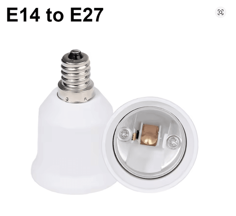 Sokkeladapter - E14 til E27